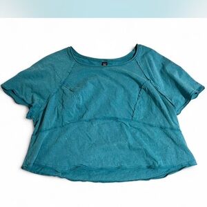 SHEIN Teal Short Sleeve Top